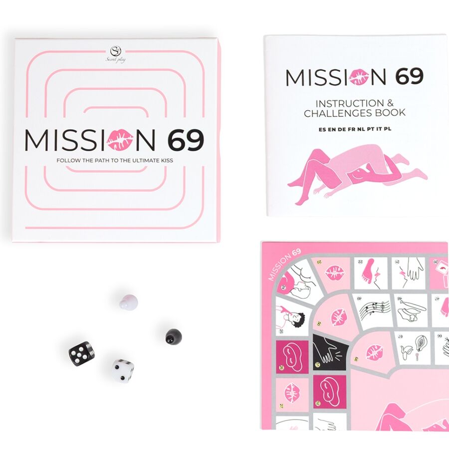 SECRET PLAY - JOGO DE TABULEIRO PARA CASAIS "MISSION 69" - Infernum Store