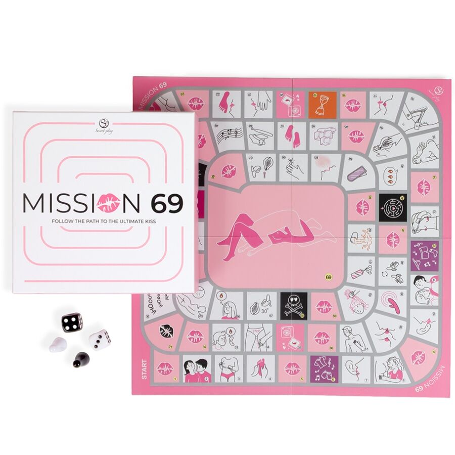 SECRET PLAY - JOGO DE TABULEIRO PARA CASAIS "MISSION 69" - Infernum Store