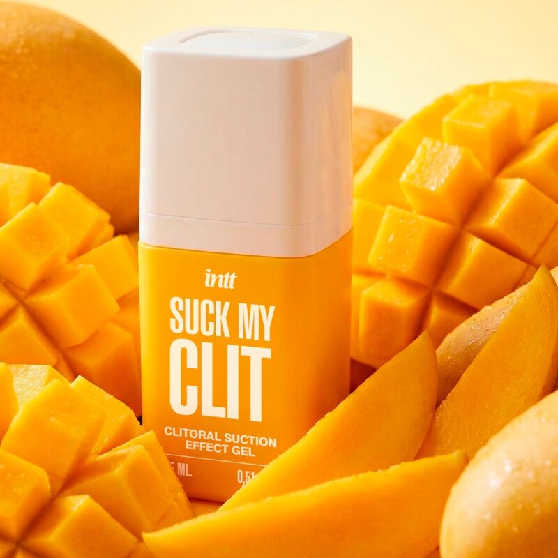 INTT - SUCK MY CLIT GEL COM EFEITO DE SUCÇÃO MANGA TROPICAL 15 ML - Infernum Store