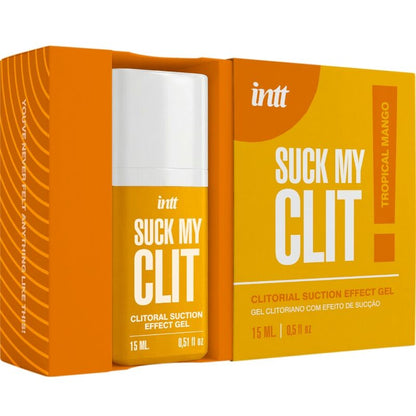 INTT - SUCK MY CLIT GEL COM EFEITO DE SUCÇÃO MANGA TROPICAL 15 ML - Infernum Store