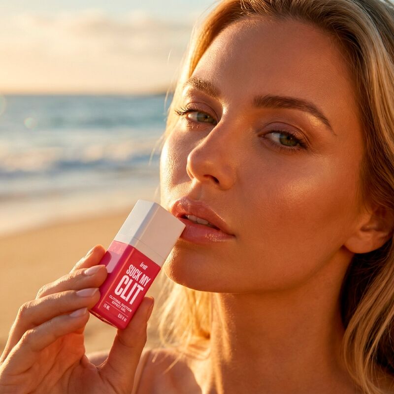 INTT - SUCK MY CLIT GEL COM EFEITO DE SUCÇÃO MORANGO SILVESTRE 15 ML - Infernum Store