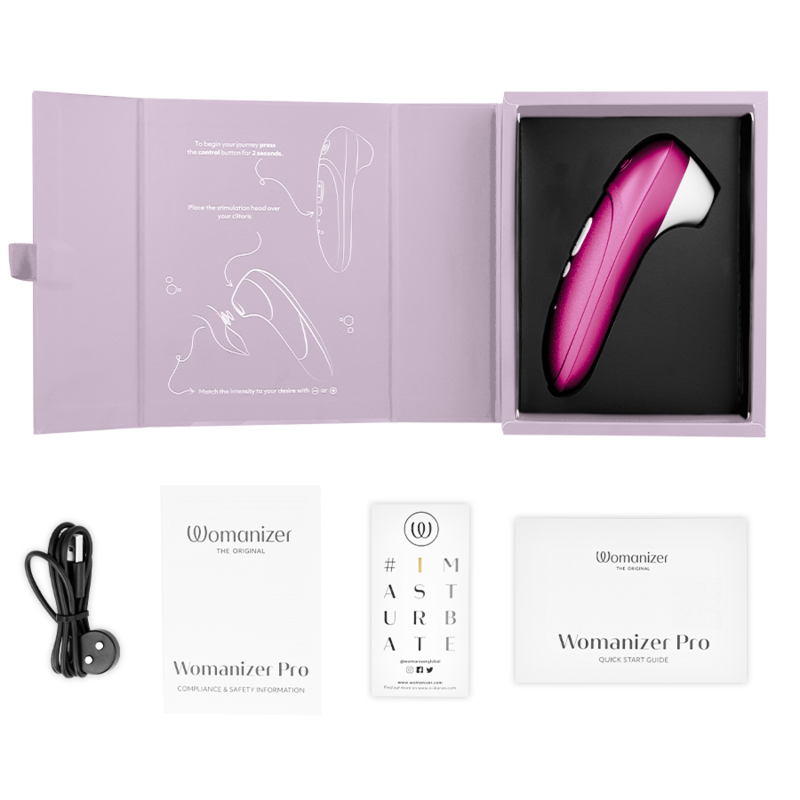 WOMANIZER - PRO VIBRANT CLITORIAL ESTIMULANTE ROSA - Infernum Store
