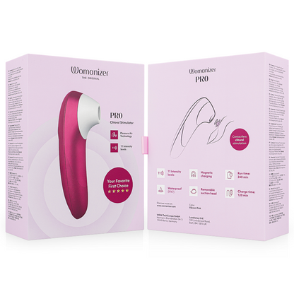 WOMANIZER - PRO VIBRANT CLITORIAL ESTIMULANTE ROSA - Infernum Store