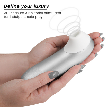 WOMANIZER - PRO VIBRANT CLITORIAL STIMULATOR CINZA PRATEADO - Infernum Store