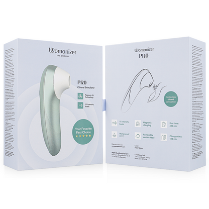 WOMANIZER - PRO VIBRANT CLITORIAL ESTIMULANTE VERDE SÁLVIA - Infernum Store