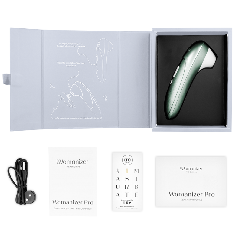 WOMANIZER - PRO VIBRANT CLITORIAL ESTIMULANTE VERDE SÁLVIA - Infernum Store