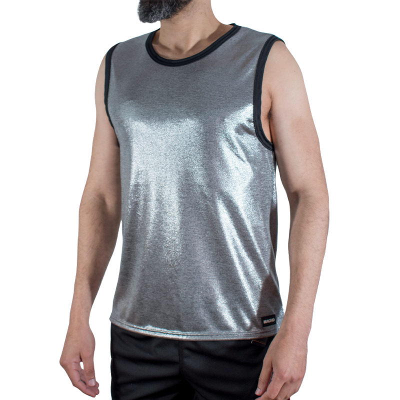 MACHO - CAMISETA COM GLITTER FINO TAMANHO L/XL - Infernum Store