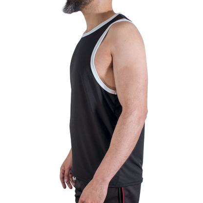 MACHO - CMV004 CAMISETA PRETA DE GINÁSTICA TAMANHO S/M - Infernum Store