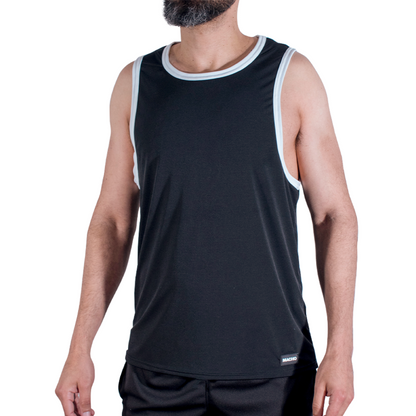 MACHO - CMV004 CAMISETA PRETA DE GINÁSTICA TAMANHO S/M - Infernum Store