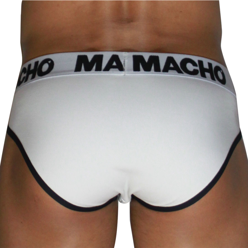 MACHO - MCH006 SLIP CLÁSSICO BRANCO + PRETO S - Infernum Store