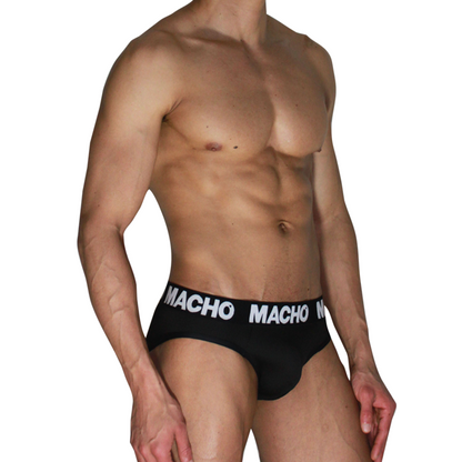 MACHO - MCH007 SLIP CLÁSSICO PRETO + PRETO S - Infernum Store