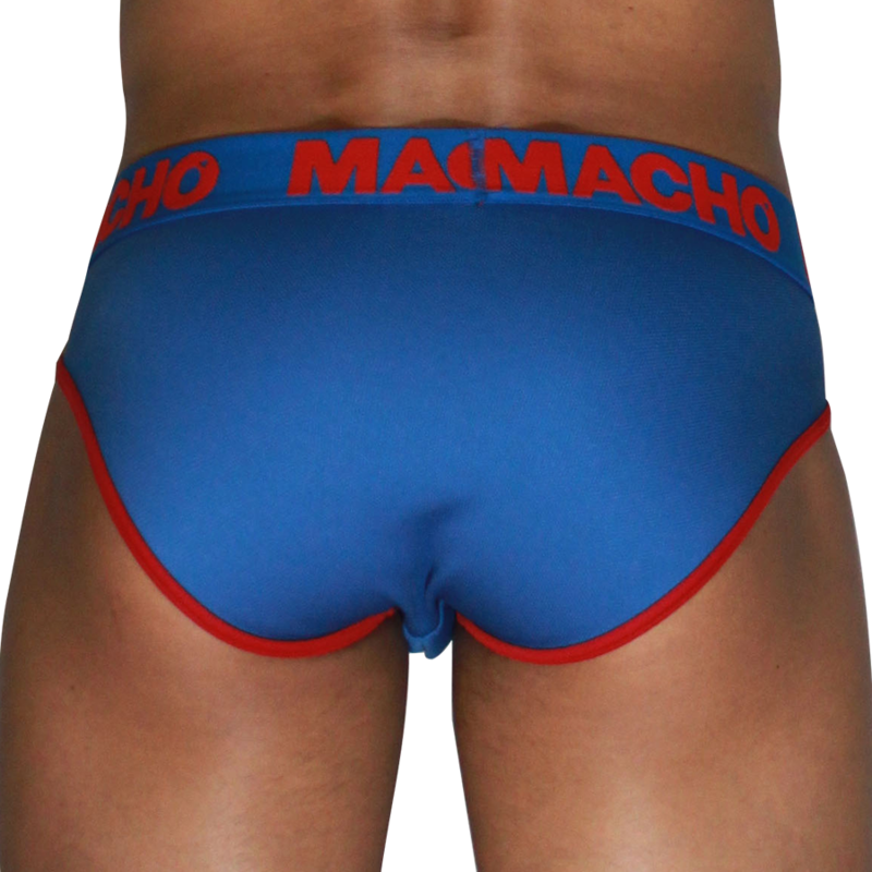 MACHO - MCH005 SLIP CLÁSSICO AZUL + VERMELHO L - Infernum Store