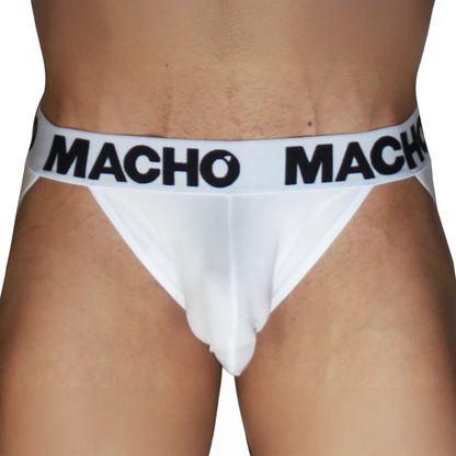 MACHO - MX29BL JOCK BRANCO + BRANCO L - Infernum Store