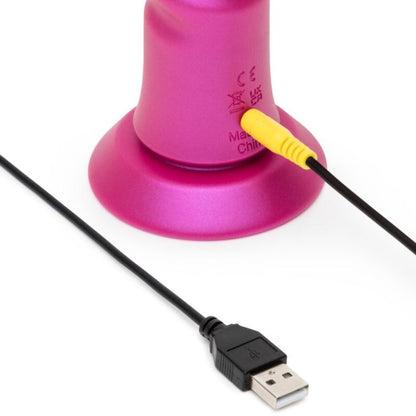 ROMP - JIGGLE VIBRADOR COM MOVIMENTOS PARA CIMA E PARA BAIXO COM VENTOSA ROSA - Infernum Store