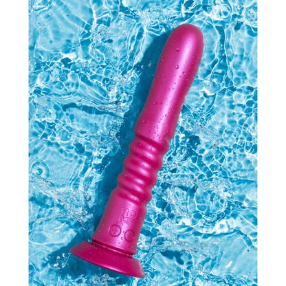 ROMP - JIGGLE VIBRADOR COM MOVIMENTOS PARA CIMA E PARA BAIXO COM VENTOSA ROSA - Infernum Store