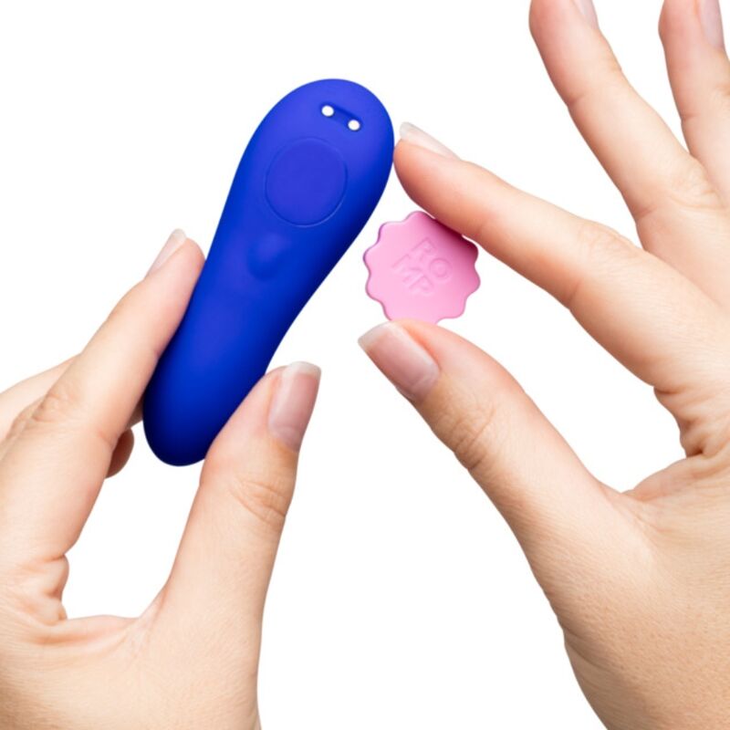 ROMP - CALCINHA DE SILICONE VIBRATÓRIA MAGNÉTICA PARA FESTAS COM CONTROLE REMOTO - Infernum Store