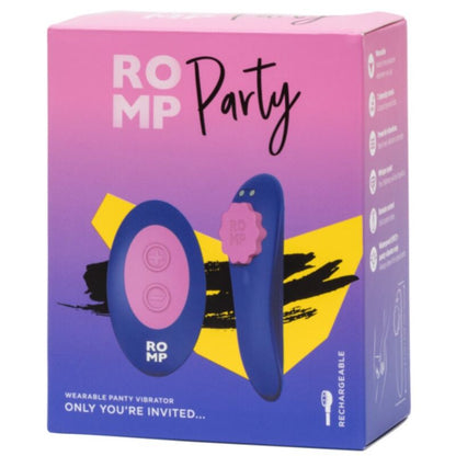 ROMP - CALCINHA DE SILICONE VIBRATÓRIA MAGNÉTICA PARA FESTAS COM CONTROLE REMOTO - Infernum Store