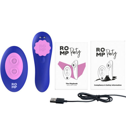 ROMP - CALCINHA DE SILICONE VIBRATÓRIA MAGNÉTICA PARA FESTAS COM CONTROLE REMOTO - Infernum Store