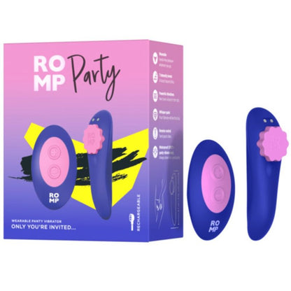 ROMP - CALCINHA DE SILICONE VIBRATÓRIA MAGNÉTICA PARA FESTAS COM CONTROLE REMOTO - Infernum Store