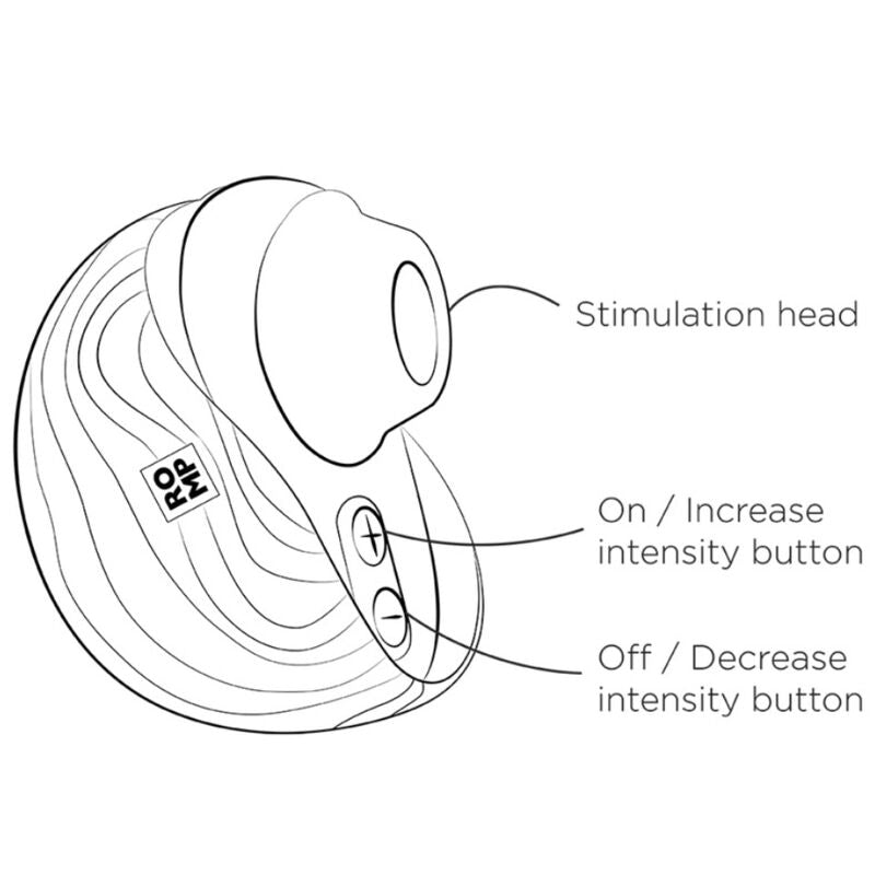 ROMP - SPIN CLITORAL SUCTION ANTITUDE COM ABERTURA E FECHAMENTO ROTATIVOS - Infernum Store