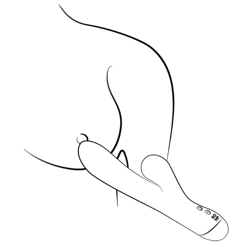 ROMP - PULSE RABBIT VIBRADOR DUPLO PARA PONTO G AZUL ELÉTRICO - Infernum Store