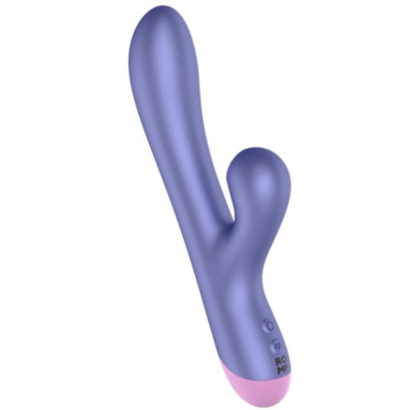 ROMP - PULSE RABBIT VIBRADOR DUPLO PARA PONTO G AZUL ELÉTRICO - Infernum Store