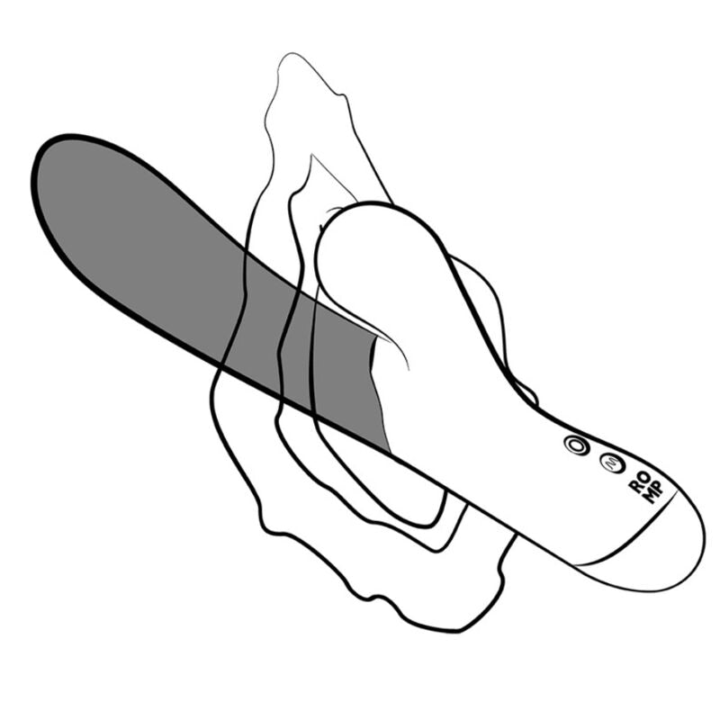 ROMP - PULSE RABBIT VIBRADOR DUPLO PARA PONTO G AZUL ELÉTRICO - Infernum Store