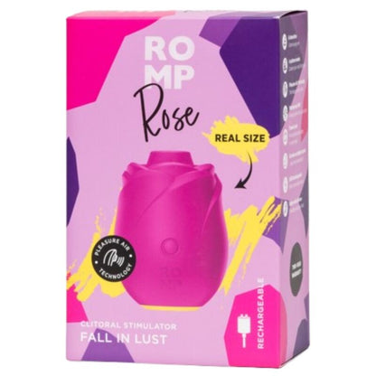 ROMP - ROSE Aparelho de sucção clitoriana em formato de rosa - Infernum Store
