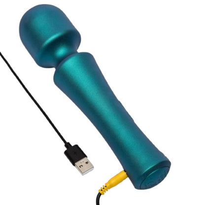 ROMP - PRESTO MINI WAND VIBRATOR COM CABEÇA FLEXÍVEL VERDE - Infernum Store