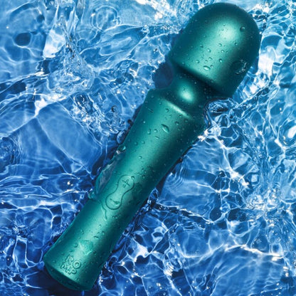ROMP - PRESTO MINI WAND VIBRATOR COM CABEÇA FLEXÍVEL VERDE - Infernum Store