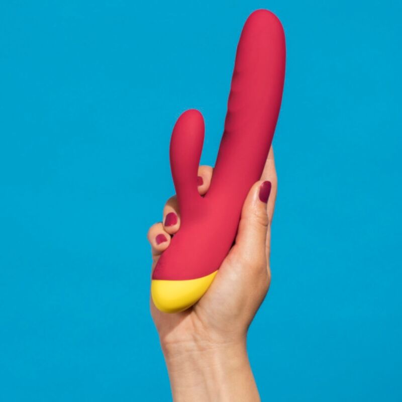 ROMP - JAZZ VIBRADOR COELHO RECARREGÁVEL VERMELHO - Infernum Store