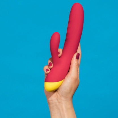 ROMP - JAZZ VIBRADOR COELHO RECARREGÁVEL VERMELHO - Infernum Store