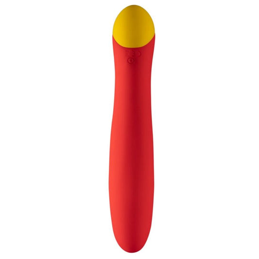 ROMP - HYPE VIBRADOR MULTIFUNCIONAL PARA PONTO G VERMELHO - Infernum Store
