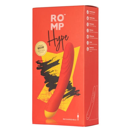 ROMP - HYPE VIBRADOR MULTIFUNCIONAL PARA PONTO G VERMELHO - Infernum Store