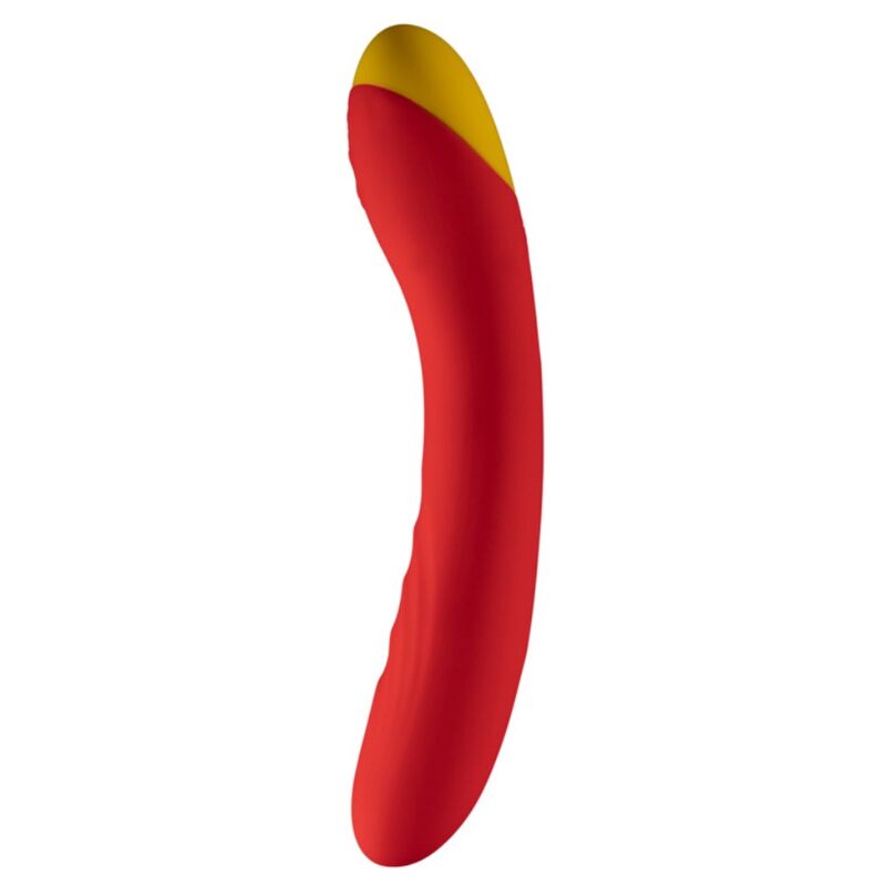 ROMP - HYPE VIBRADOR MULTIFUNCIONAL PARA PONTO G VERMELHO - Infernum Store