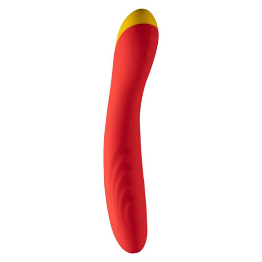 ROMP - HYPE VIBRADOR MULTIFUNCIONAL PARA PONTO G VERMELHO - Infernum Store