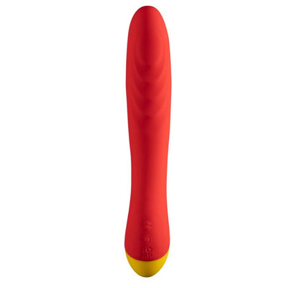 ROMP - HYPE VIBRADOR MULTIFUNCIONAL PARA PONTO G VERMELHO - Infernum Store