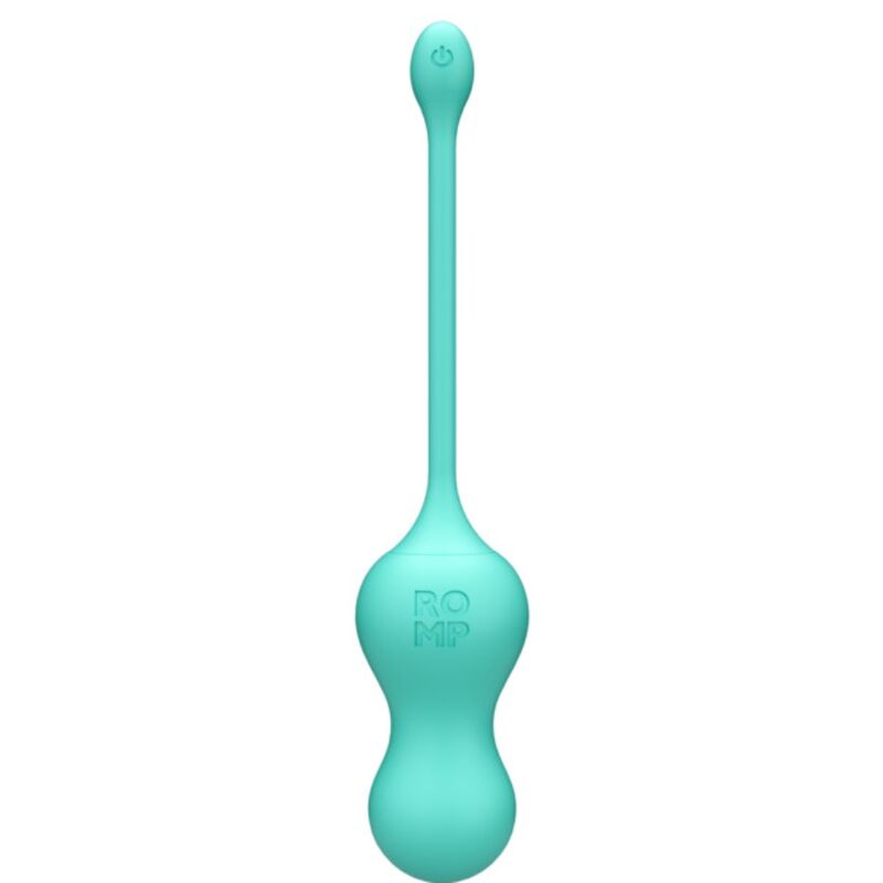 ROMP - CELLO OVO VIBRATÓRIO MULTIFUNCIONAL TURQUESA COM CONTROLE REMOTO - Infernum Store
