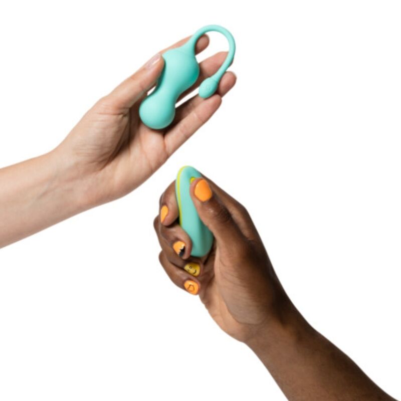 ROMP - CELLO OVO VIBRATÓRIO MULTIFUNCIONAL TURQUESA COM CONTROLE REMOTO - Infernum Store