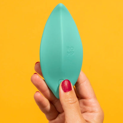 ROMP - VIBRADOR DE ONDAS, ESTIMULADOR CLITORIANO, FORMATO ERGONÔMICO, VERDE-ÁGUA - Infernum Store