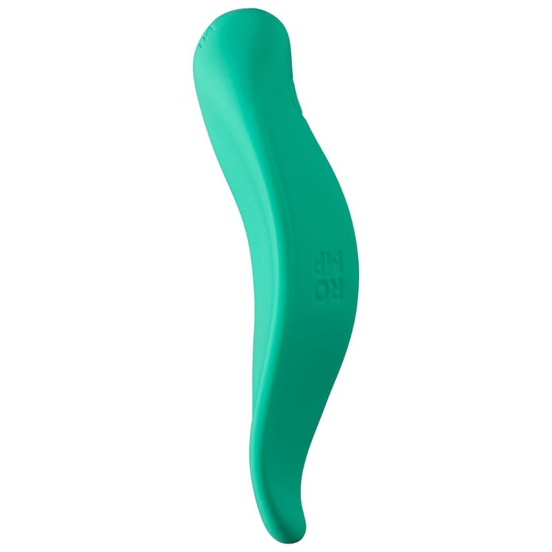 ROMP - VIBRADOR DE ONDAS, ESTIMULADOR CLITORIANO, FORMATO ERGONÔMICO, VERDE-ÁGUA - Infernum Store