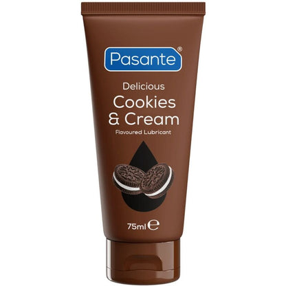 PASANTE - LUBRIFICANTE À BASE DE ÁGUA COM AROMA DE BISCOITOS E CREME 75 ML - Infernum Store
