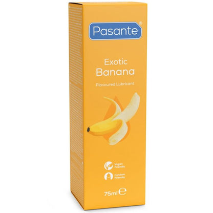 PASANTE - LUBRIFICANTE À BASE DE ÁGUA COM SABOR DE BANANA 75 ML - Infernum Store