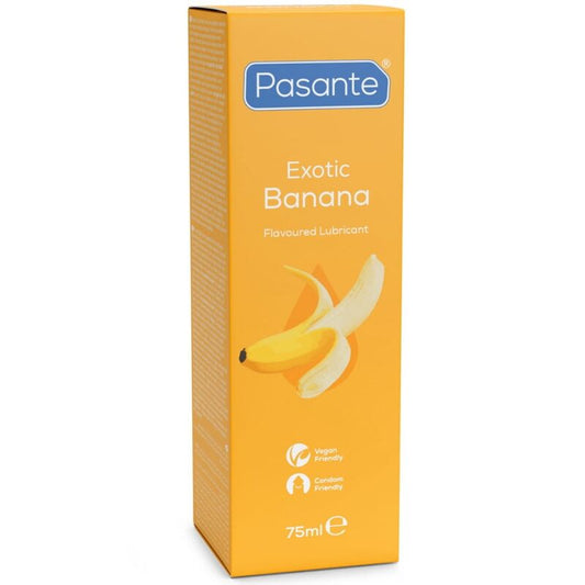 PASANTE - LUBRIFICANTE À BASE DE ÁGUA COM SABOR DE BANANA 75 ML - Infernum Store