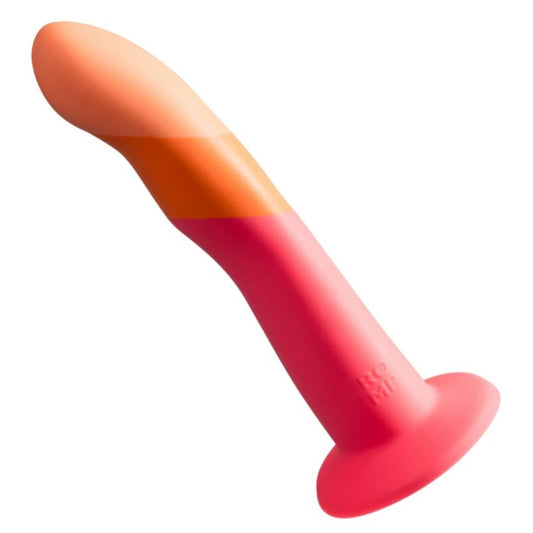 ROMP - DIZI DILDO DE SILICONE COM VENTOSA TRICOLOR 18 CM - Infernum Store