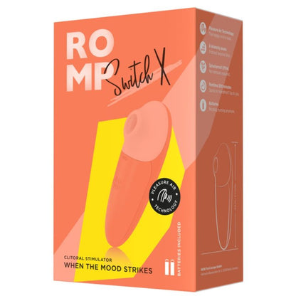 ROMP - SWITCH X ESTIMULADOR CLITORIAL 6 NÍVEIS LARANJA - Infernum Store