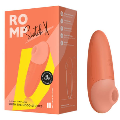 ROMP - SWITCH X ESTIMULADOR CLITORIAL 6 NÍVEIS LARANJA - Infernum Store
