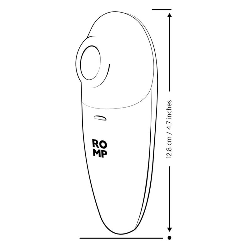 ROMP - SWITCH X ESTIMULADOR CLITORIAL 6 NÍVEIS LARANJA - Infernum Store