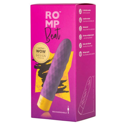 ROMP - BEAT MINI MULTIFUNCIONAL VIBRATÓRIO BULLET VIOLET - Infernum Store
