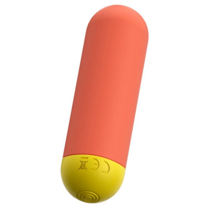ROMP - RIOT MULTIFUNCIONAL VIBRATÓRIO BULLET LARANJA + AMARELO - Infernum Store